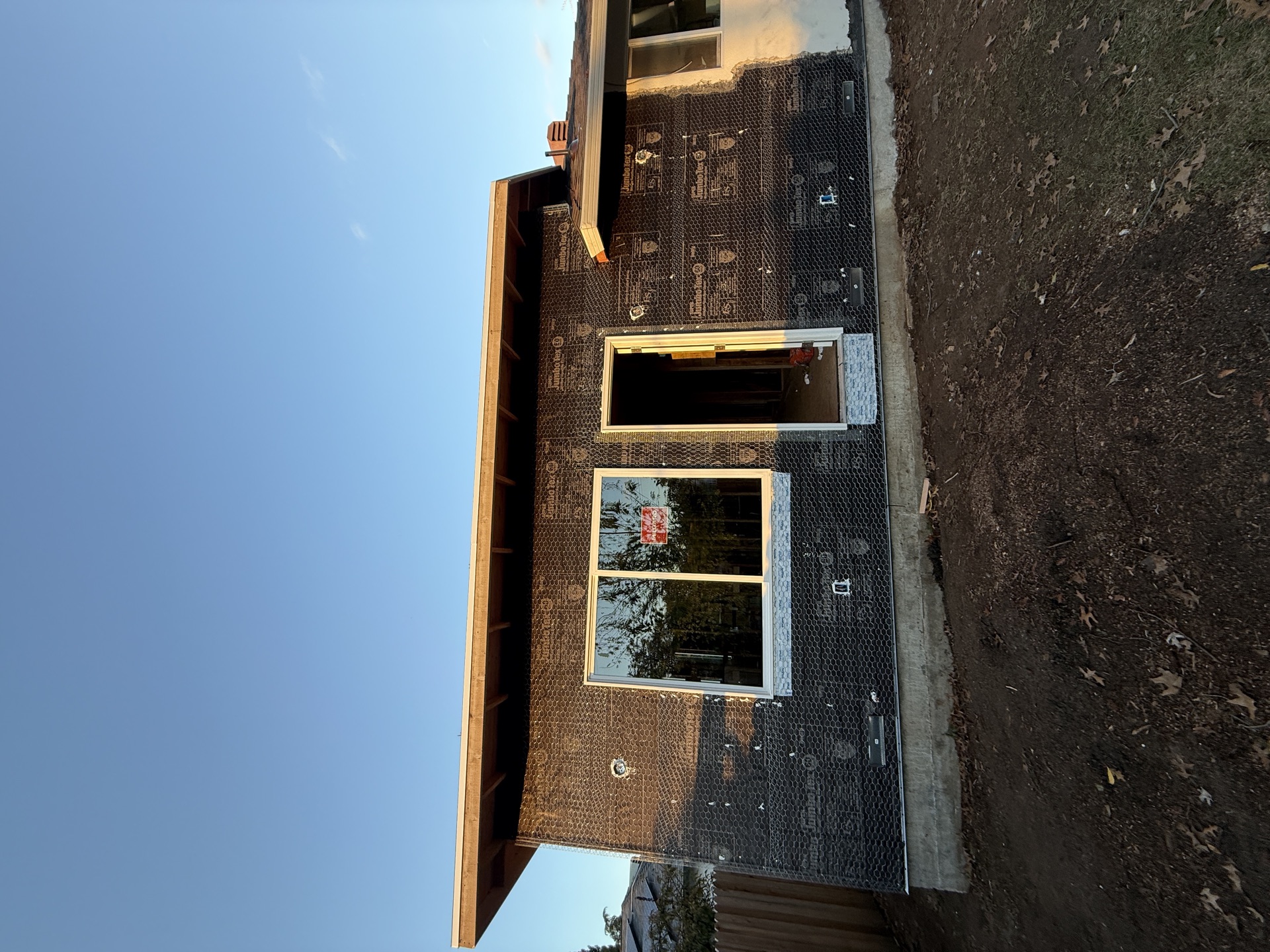 Custom ADU interior with vaulted ceiling and natural light