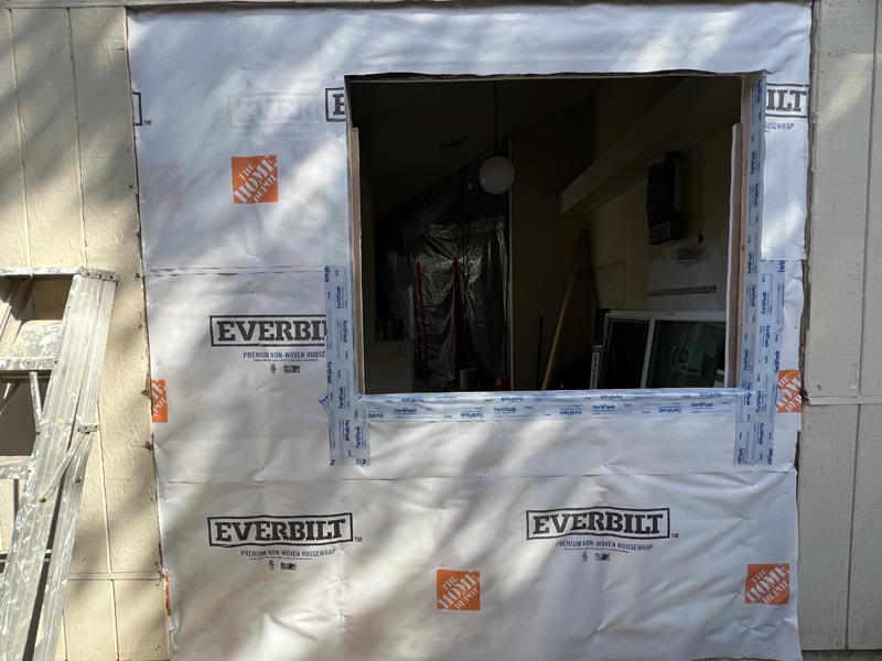 Forming Around the Window and Installing new Insulation