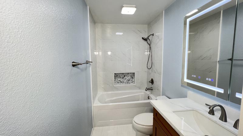 Fully Installed New Bathtub