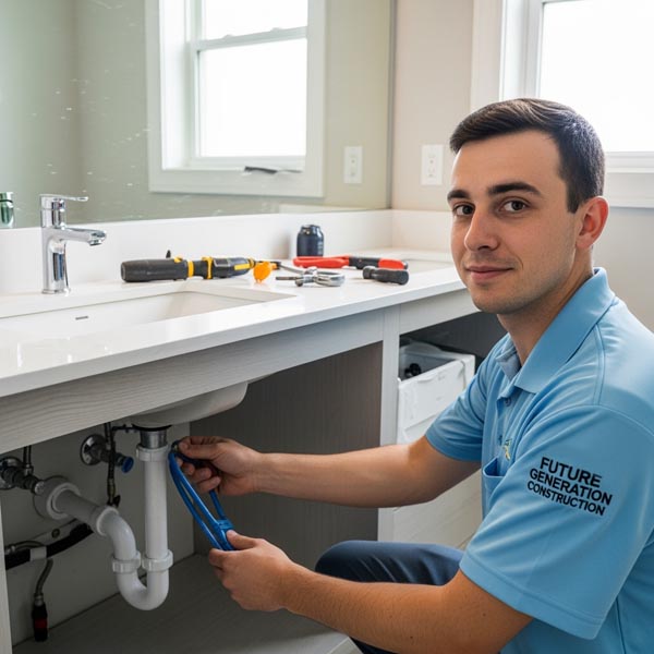 Future Generation Construction’s Vanity Installation Process Step 4