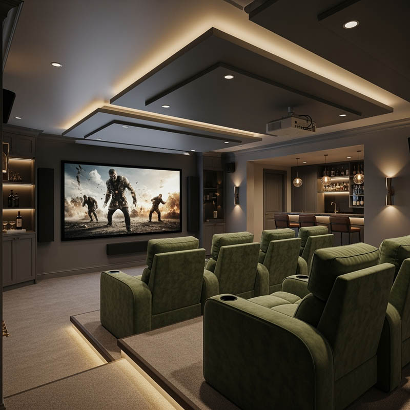 Home Theater Addition for Basement - Future Generation Construction