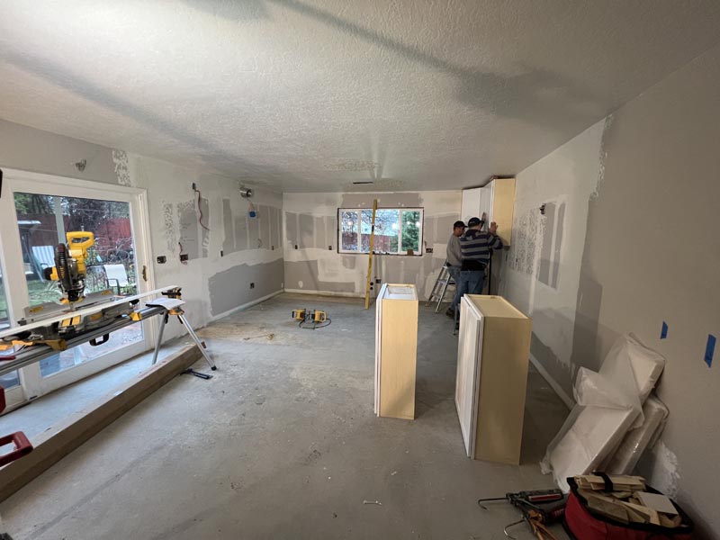 Start of Kitchen Counter Top Installation With Future Generation Construction