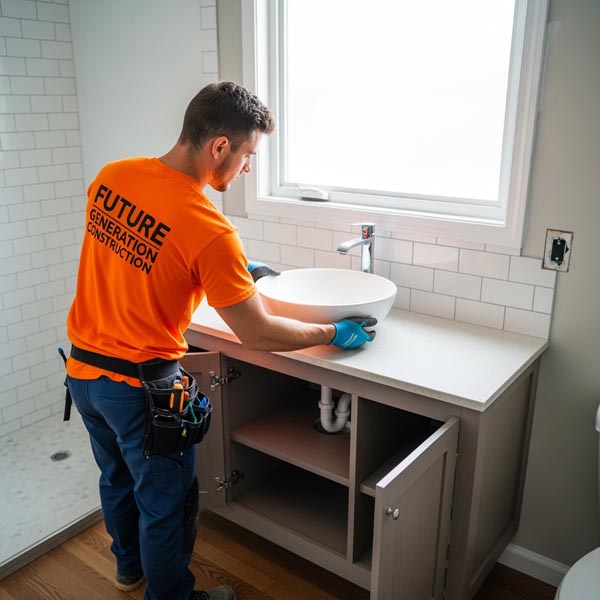 vessel sink vanities installation - Future Generation Construction