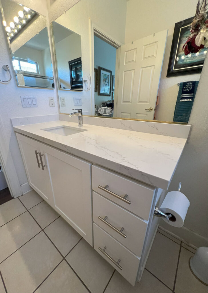 New Bathroom Vanity Installed By Future Generation Construction