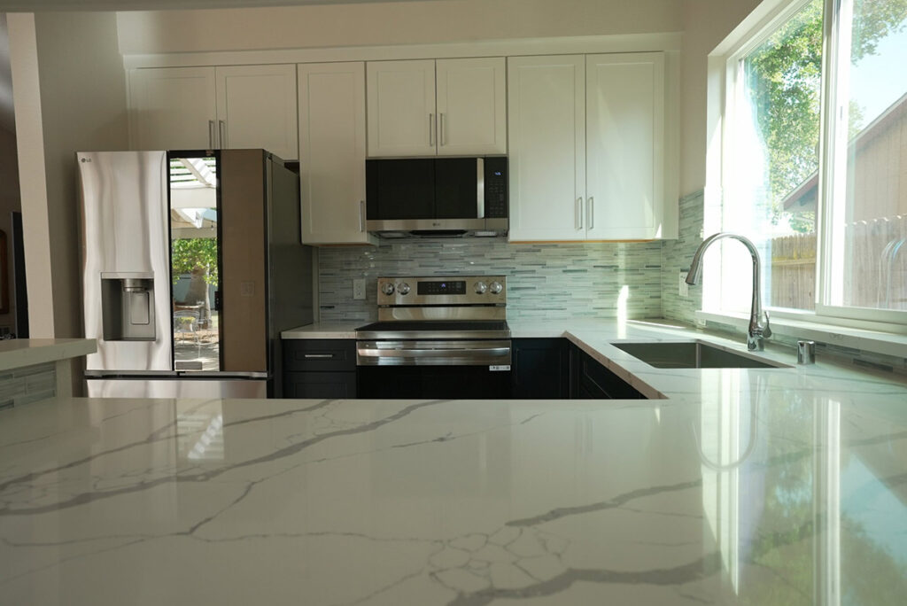 New Kitchen Countertops and Cabinets Installed By Future Generation Construction
